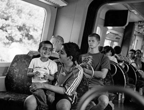 On the train