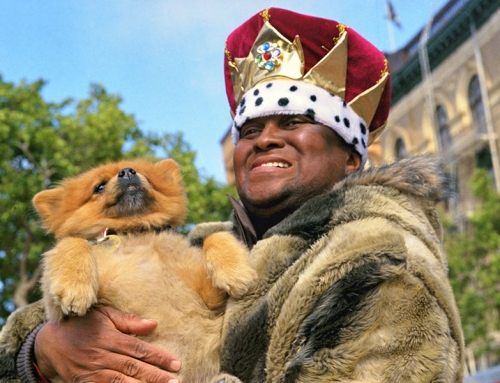 Man with a dog